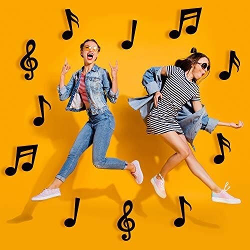 Lightweight 6-8 Inch Music Notes Cutouts – Thematic Decorations for Any Occasion