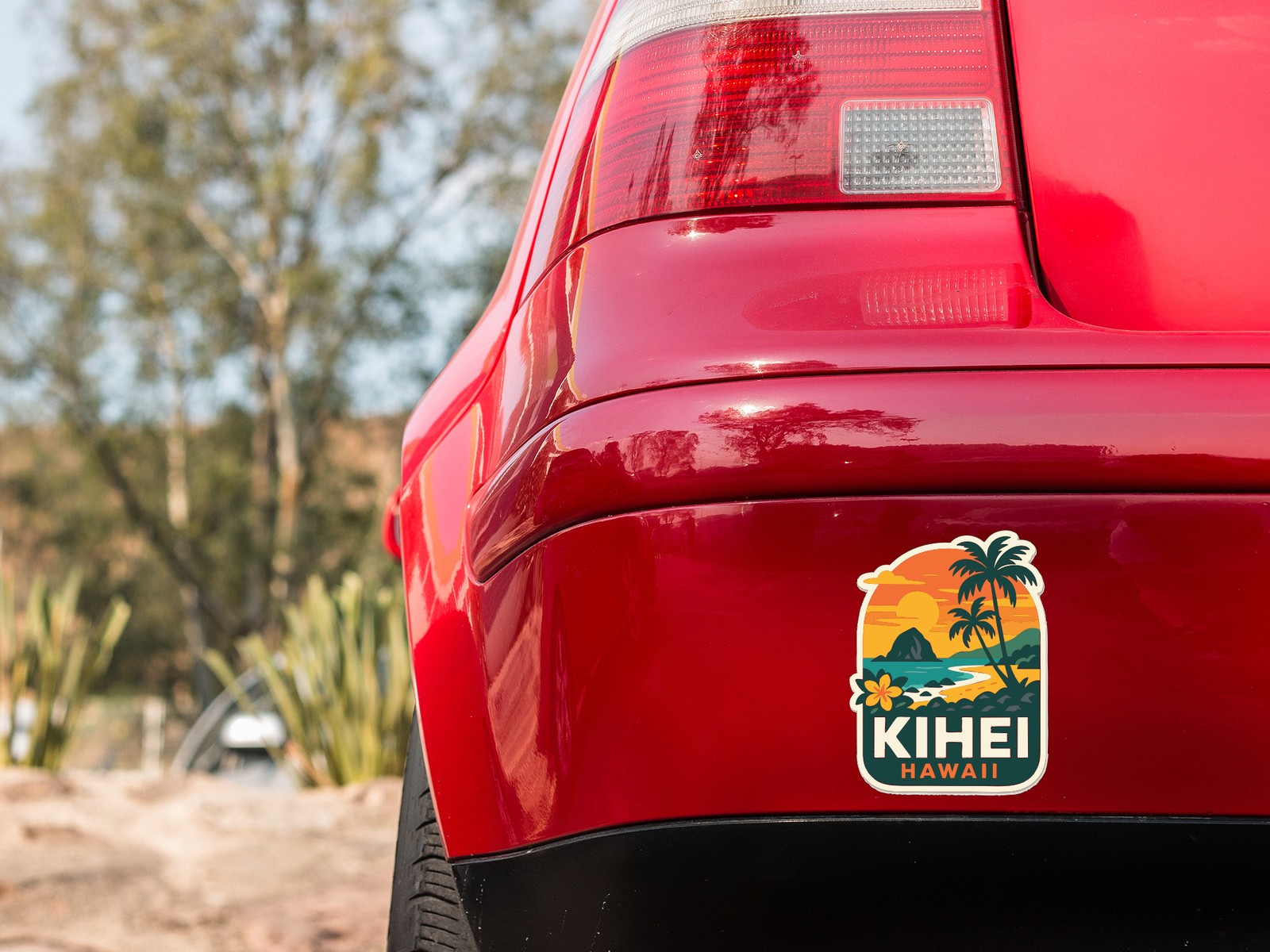 Kihei Sticker Decal Vinyl Die-Cut City Skyline Landmark Design