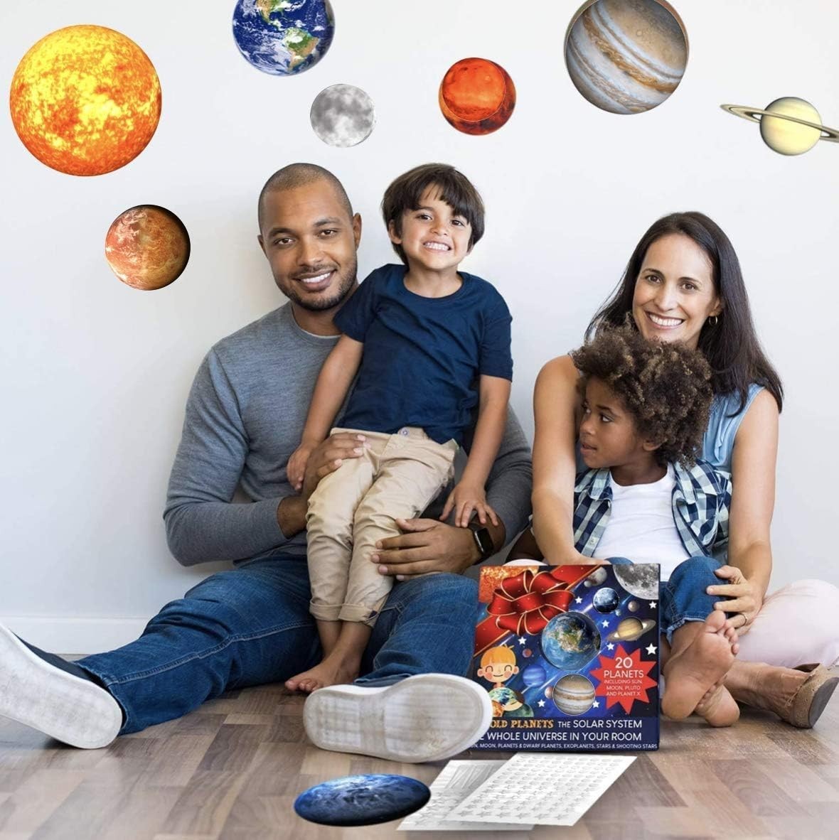 Glowing Planets Wall Decor – Glow in the Dark Stars for Kids