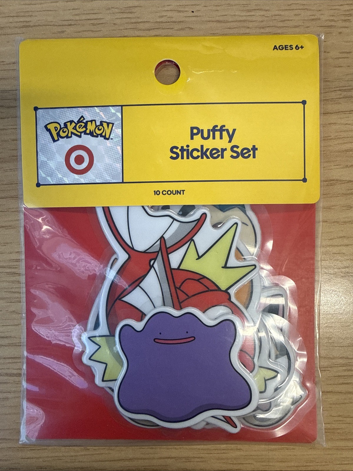 🚀 Pokemon x Target 10 Ct. Puffy Sticker Set || New & In HAND