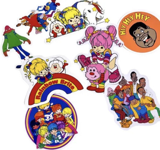 Saturday Morning Cartoons 1980s Stickers Classic 20 Pack He-Man Thundercats Jem