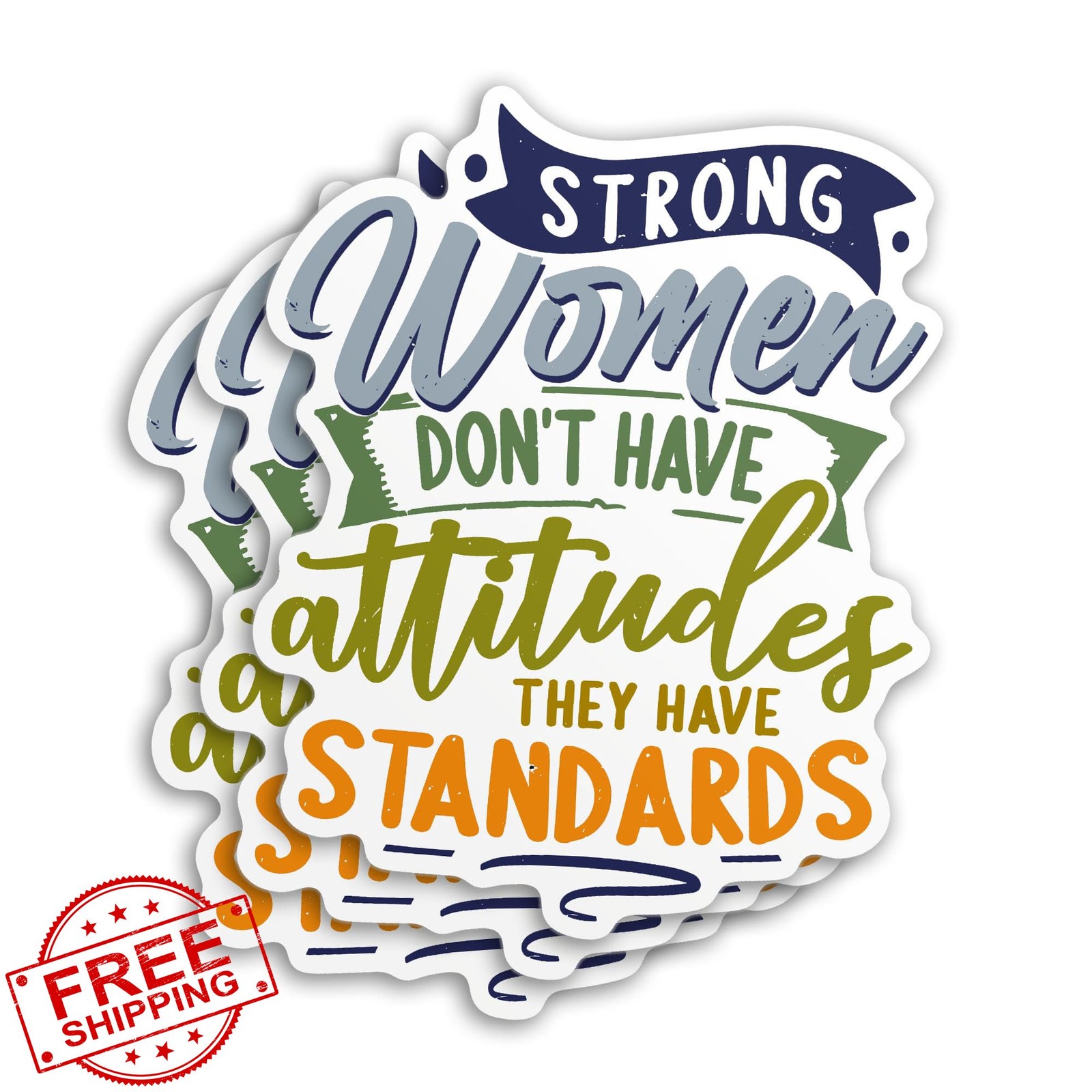 BANAHALLS Feminist Quotes Stickers 2" Waterproof Vinyl