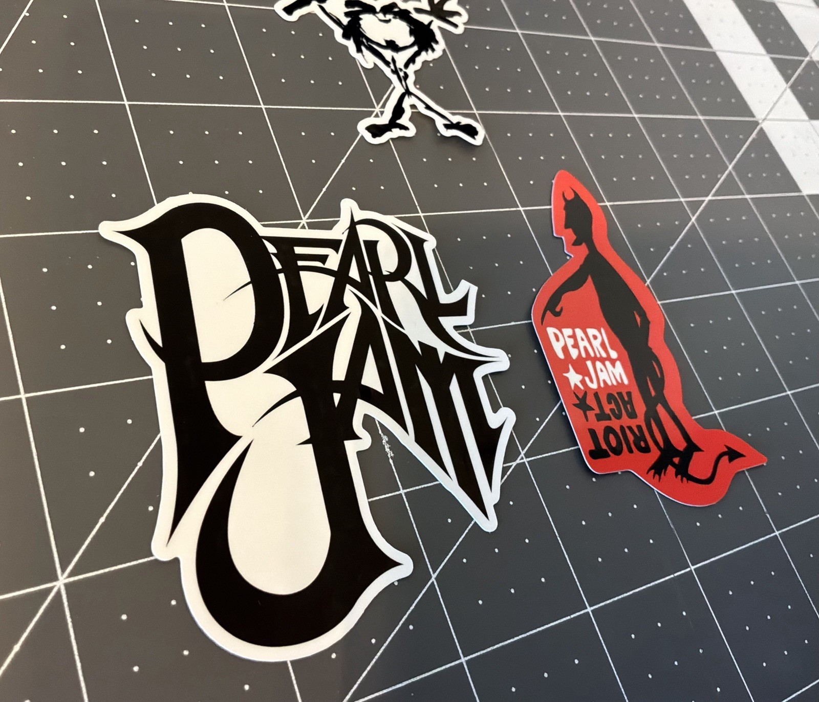 Pearl Jam Stickers 3 Sticker Lot 1