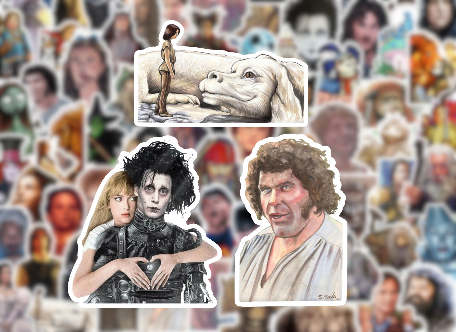 25/50 Fantasy Movie Sticker Pack – Waterproof Vinyl – Labyrinth Princess Bride