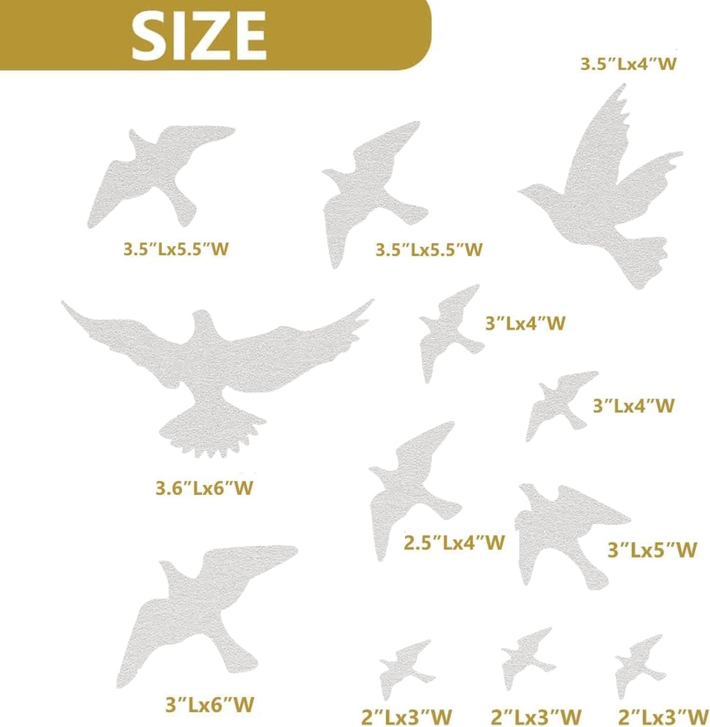 Easy Install Reflective Bird Window Stickers – Protect Your Feathered Friends