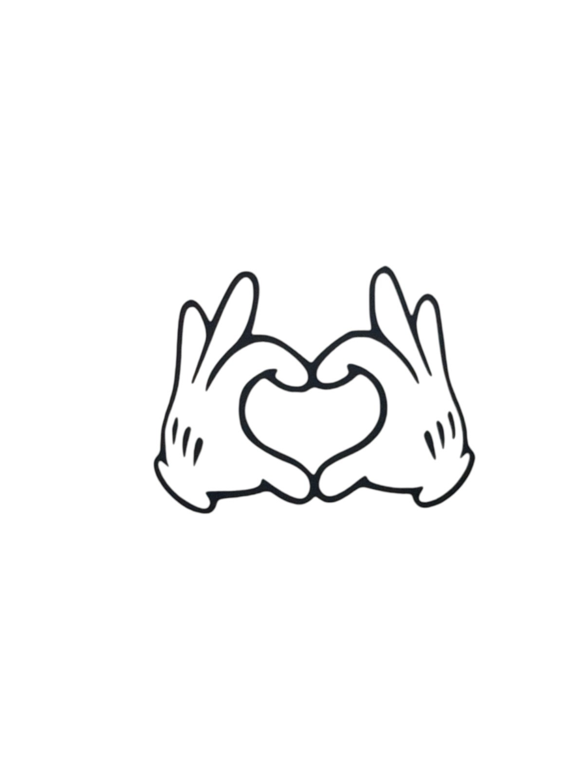 Mickey Mouse heart Vinyl Decal for Car Truck Bumper Window Wall phone laptop