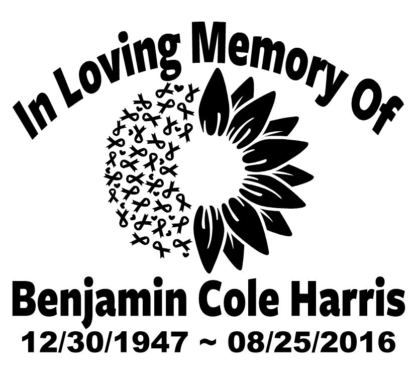 In Loving Memory Decal Cancer Ribbon Flowers | Floral Car Vinyl Sticker Custom