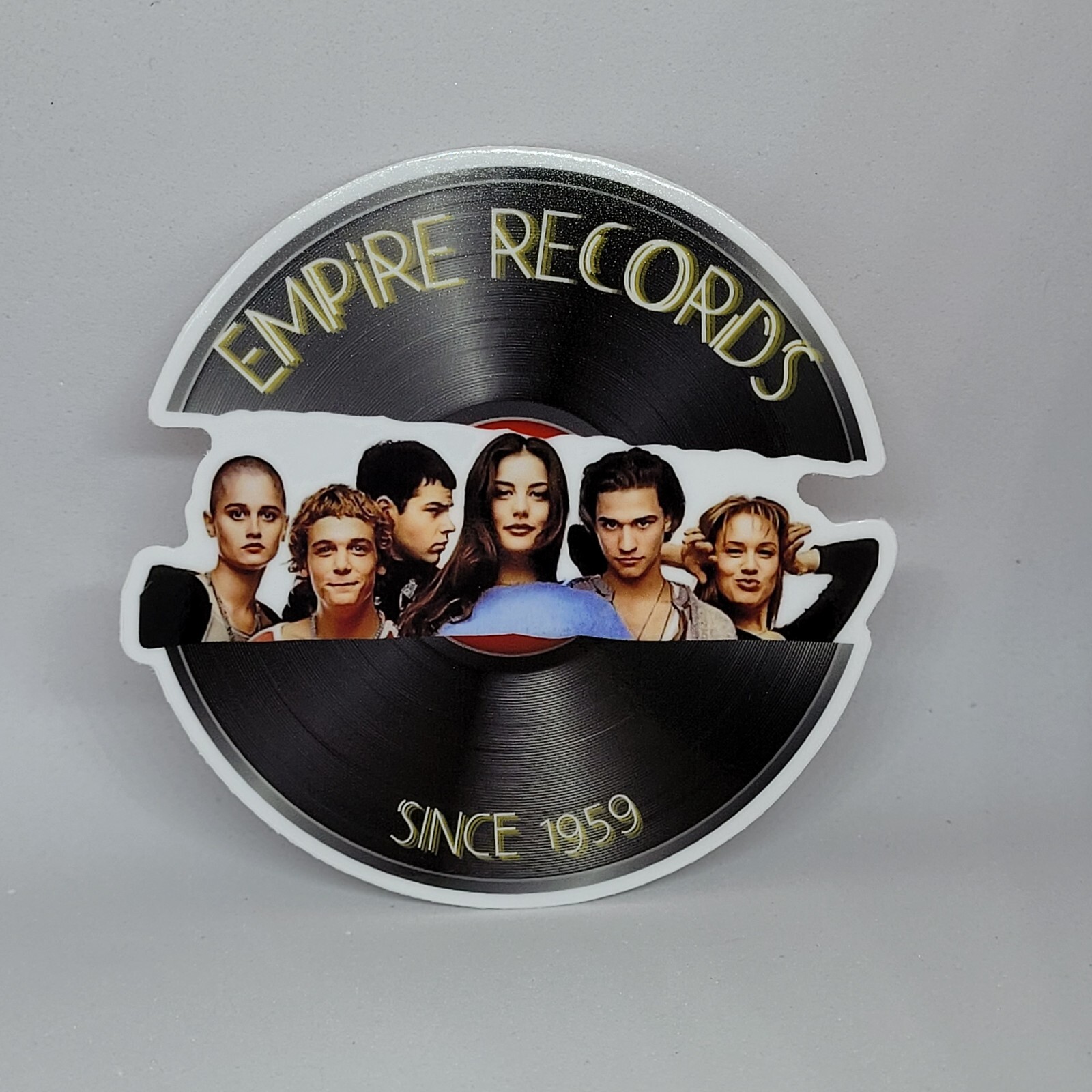 Sticker – Empire Records since 1959 Record Stickers with Cast Sign Black CLASSIC