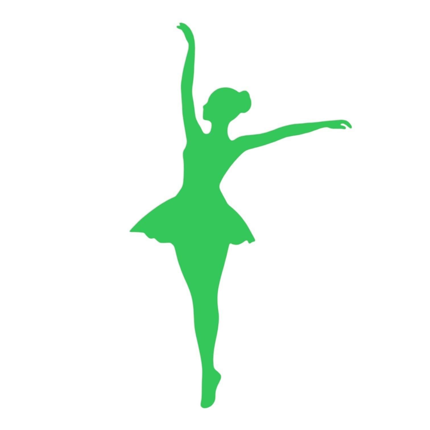 Ballerina dancing Decal for car Windows Laptops most Smooth Surfaces