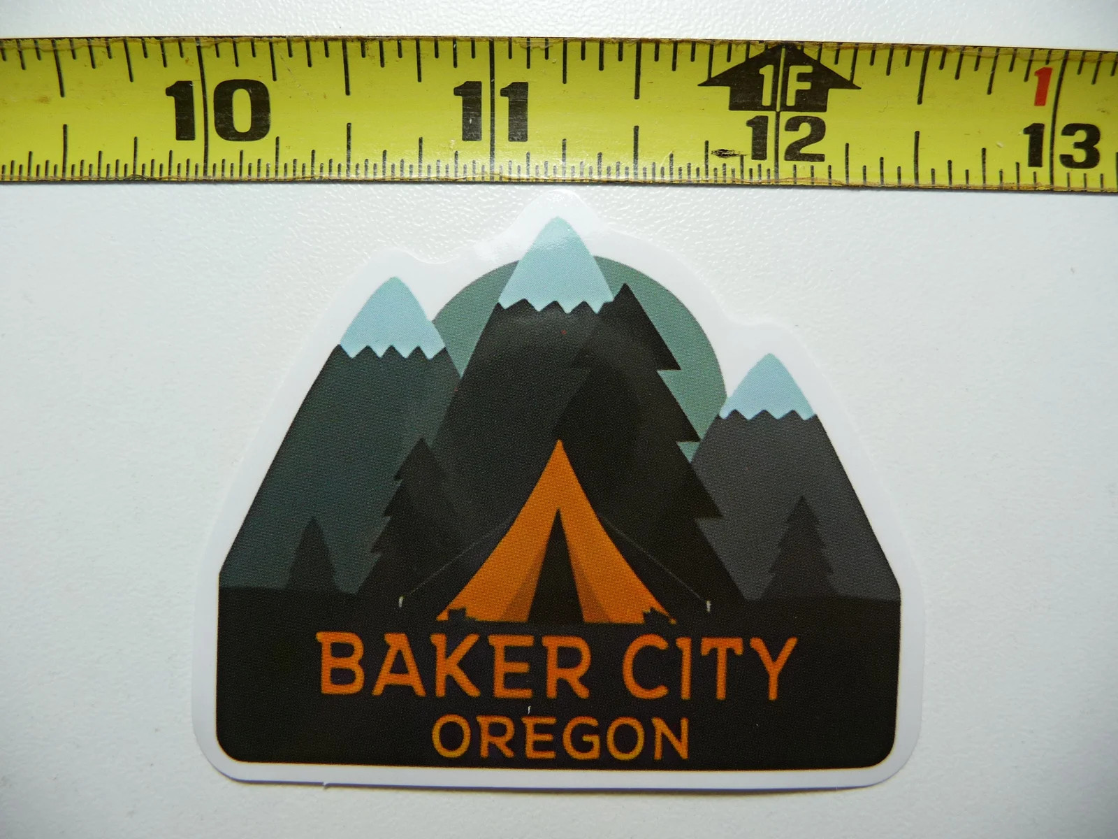 OREGON BAKER CITY MOUNTAIN PEAKS SMALL STICKER DECAL PRIDE TRAVEL MEMORIES
