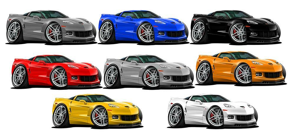 2005-08 Corvette Z06 Coupe My Garage My Rules Wall Art Graphic Sticker