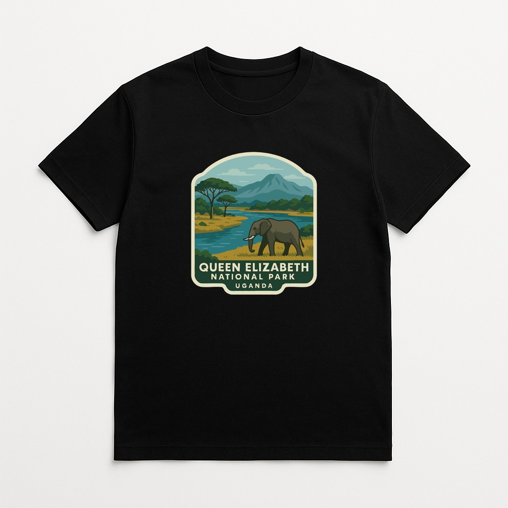 Queen Elizabeth Uganda Iron On Heat Transfer Vinyl HTV World National Parks