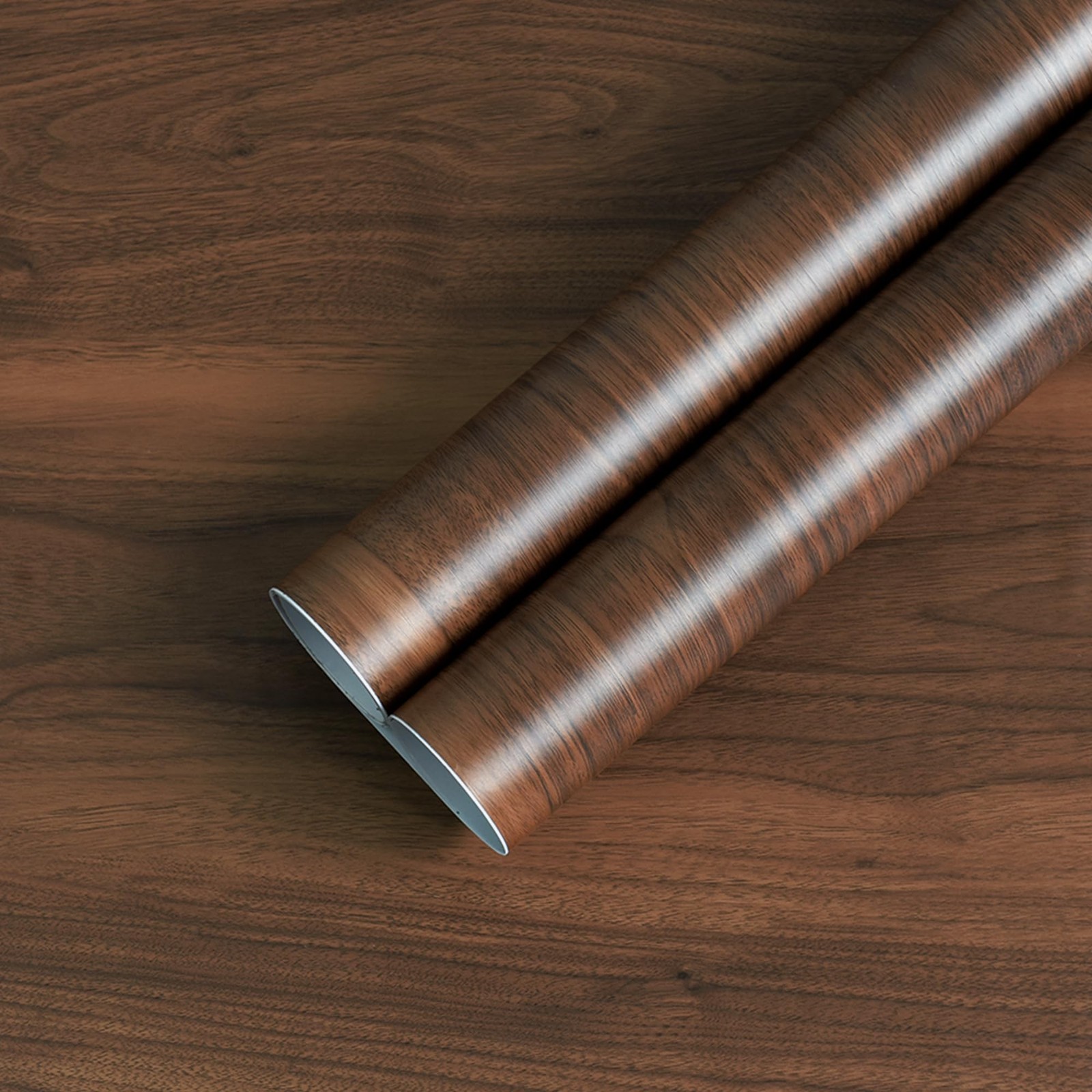 JSEVEM Walnut Wood Grain Contact Paper Wooden Peel and Stick Wallpaper Waterp…