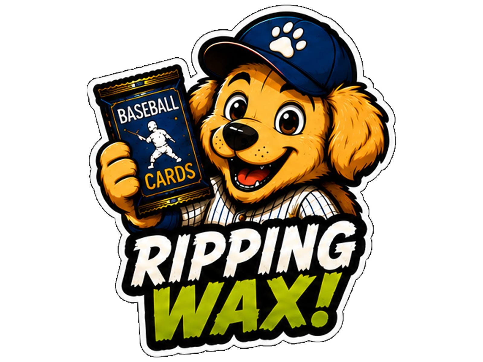 Pack Dog Decal Sticker Trading Card Pack Opening Sticker Car Window Bottle