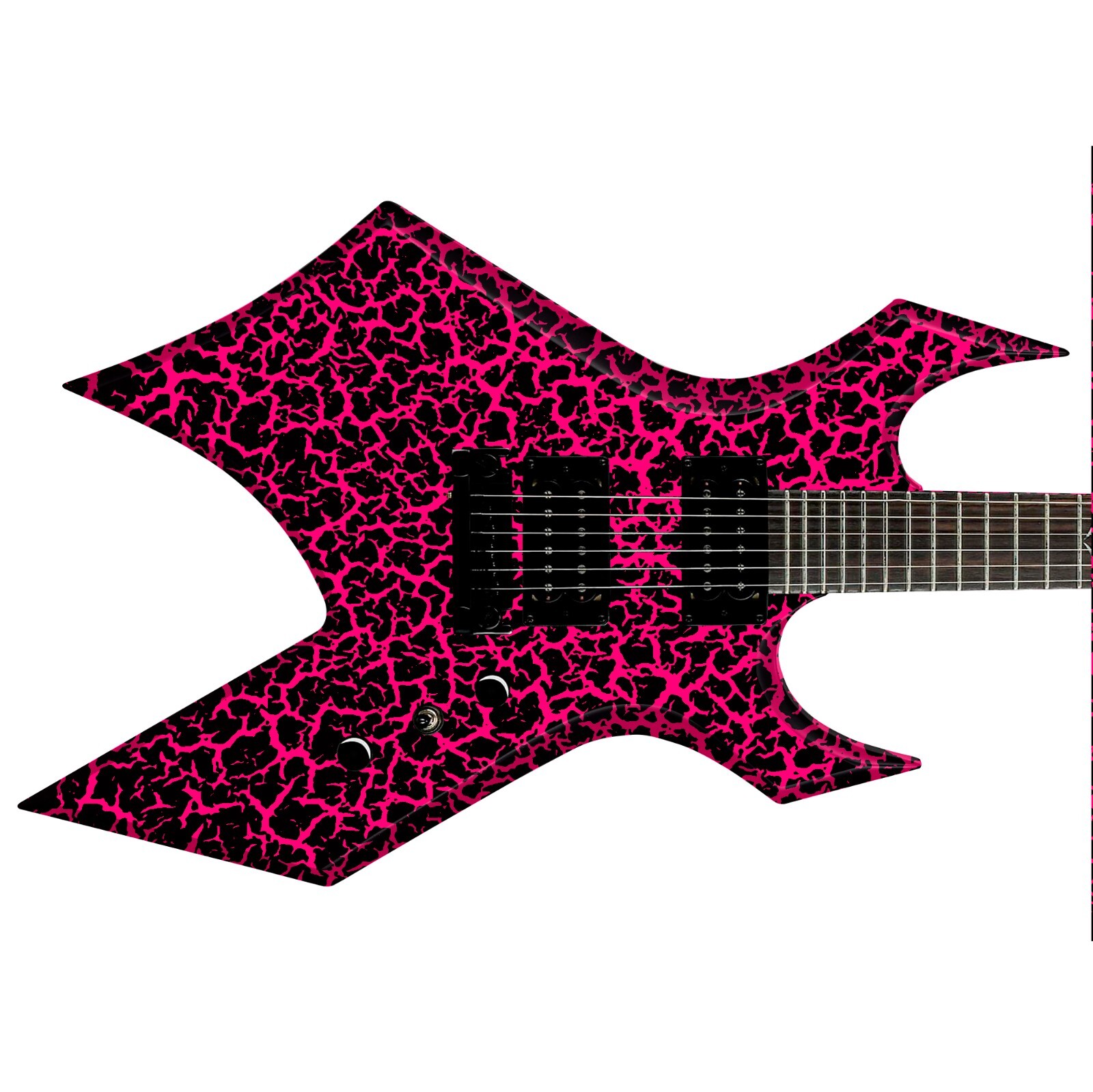 80's Metal Crackle Paint Selection Guitar/Bass Skin Wrap Sticker Skins 9 choices