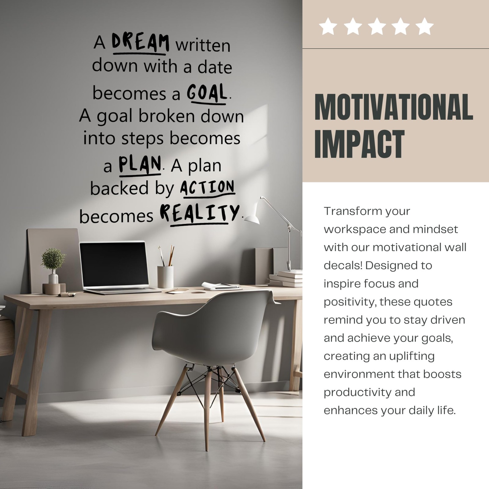 Motivational and Inspirational Office Wall Decal Sticker Vinyl Quotes for Bus…