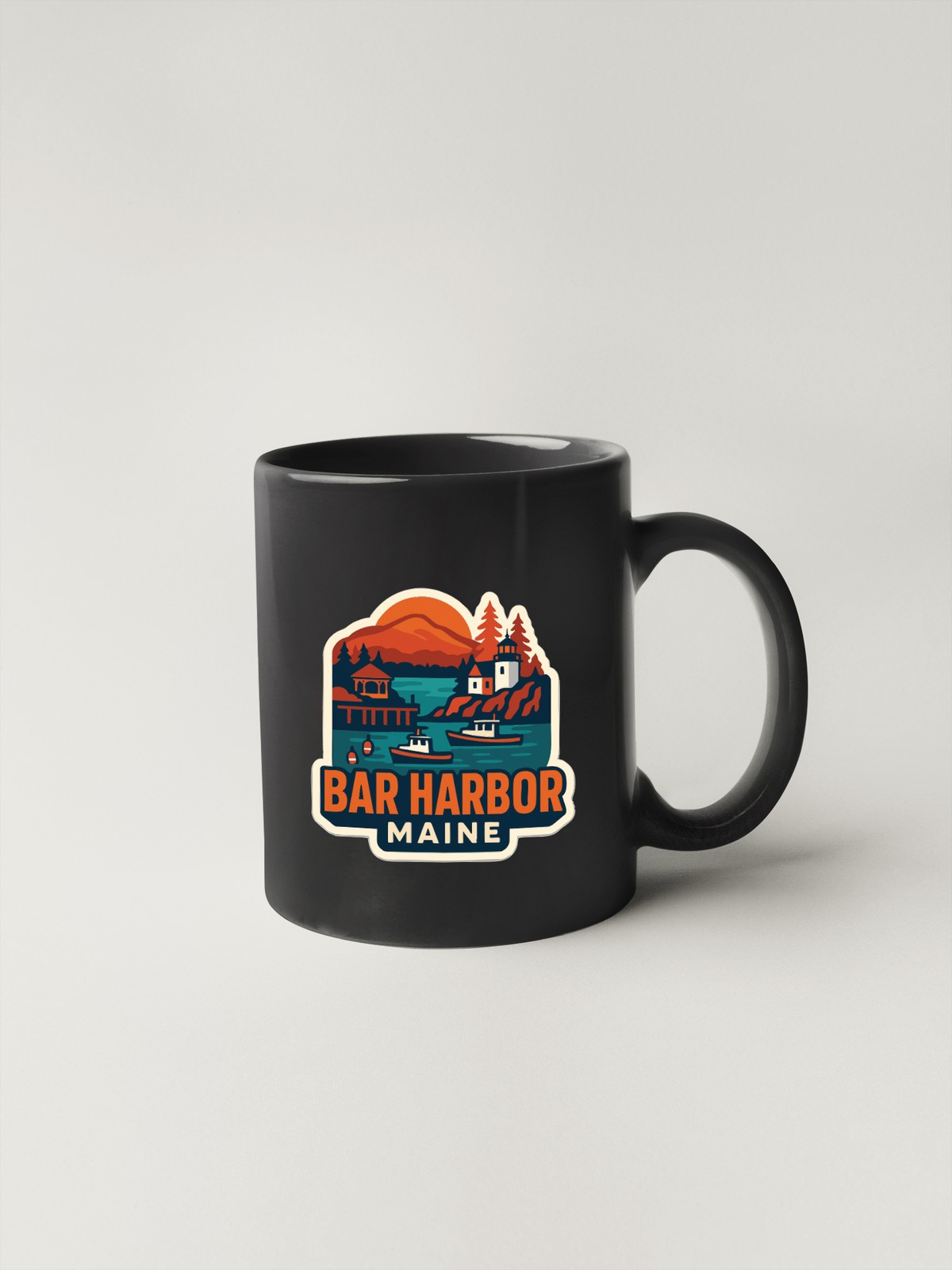 Bar Harbor Sticker Decal Vinyl Die-Cut City Skyline Landmark Design