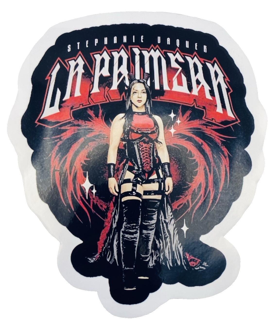 Female Wrestler Water Resistant Laptop Vinyl Sticker Xbox Car Decal
