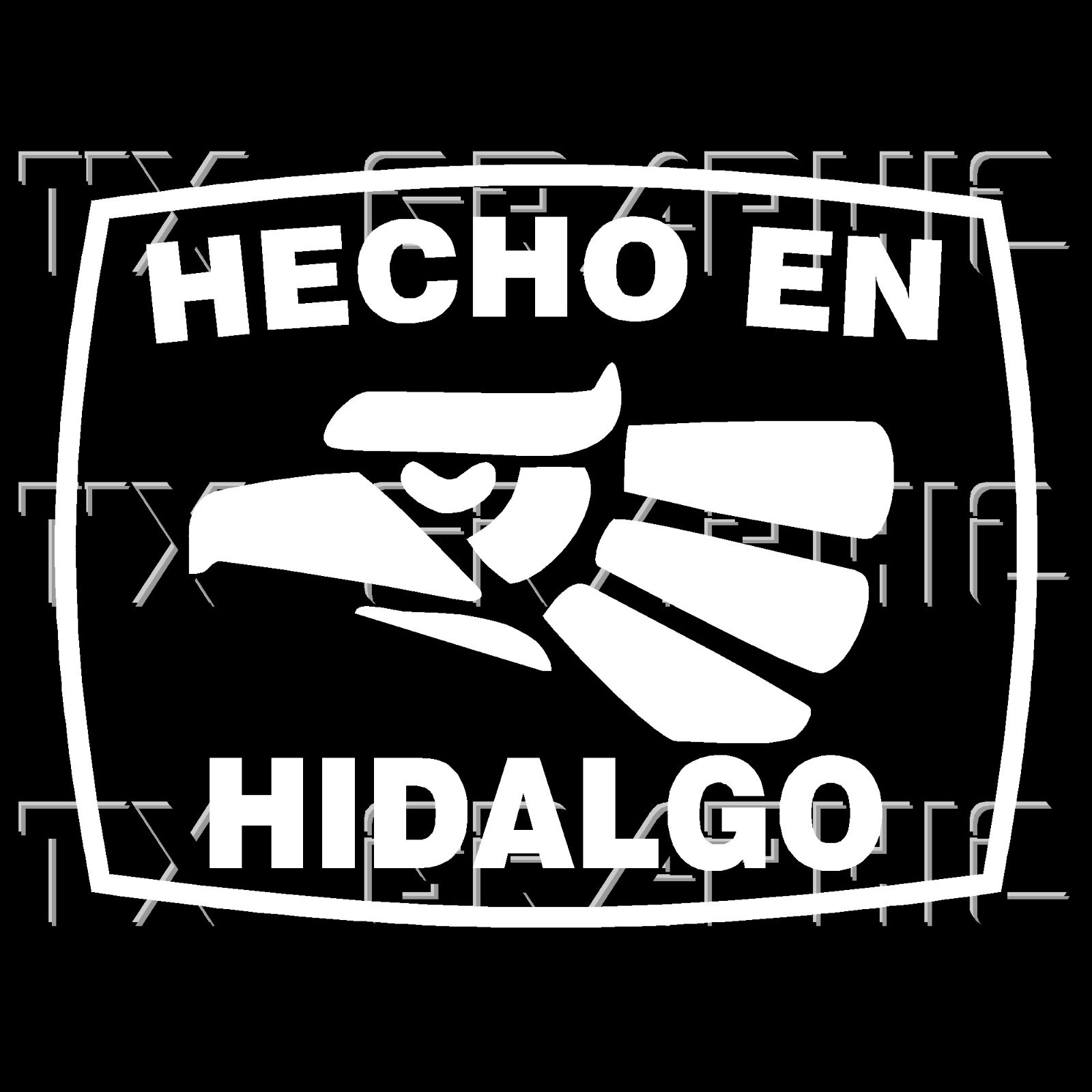 Hecho En Hidalgo Estado de Mexico State Aztec Aguila Decal Sticker