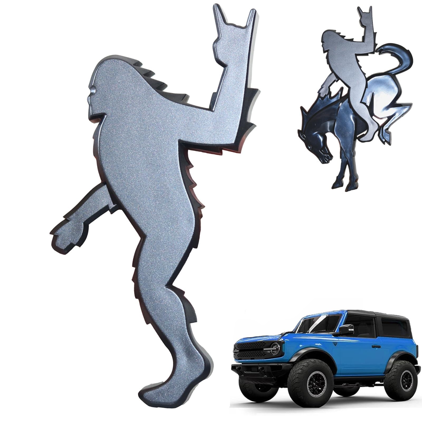 Add-A-Sasquatch Emblem for Bronco, 3×4 Inch, Off-Road Decal with 3M Adhesive,…
