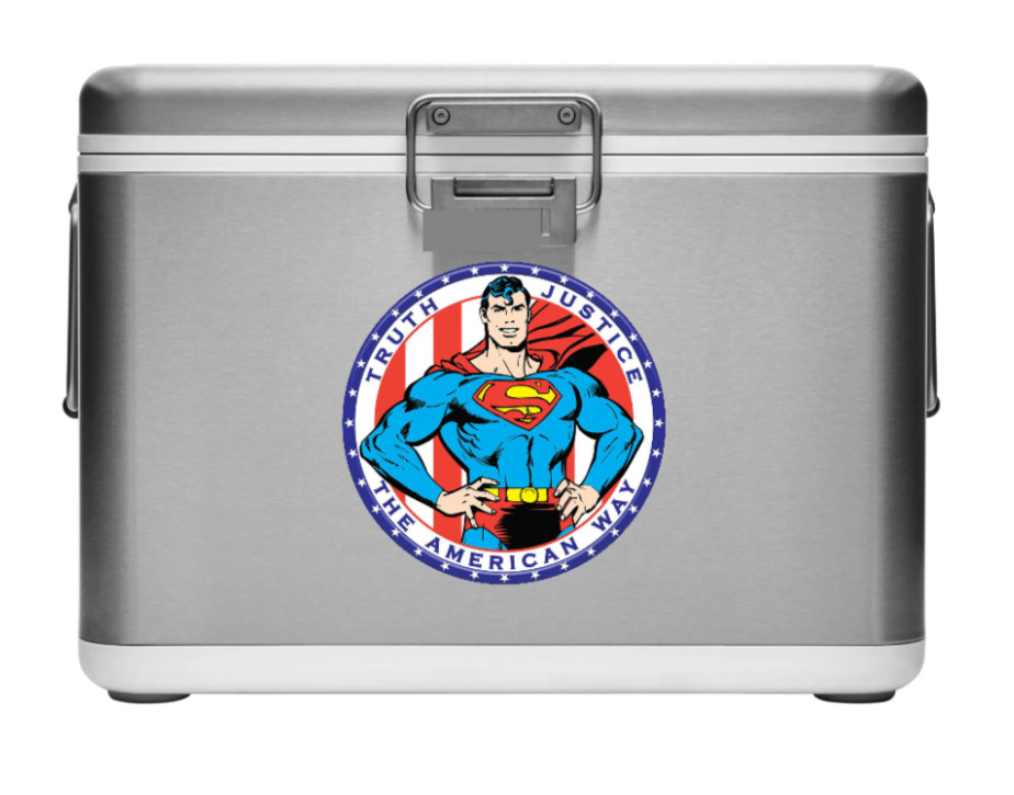 Superman (American Way) – 4" Vinyl Decal Car Cooler Laptop Truck Smoker Trailer