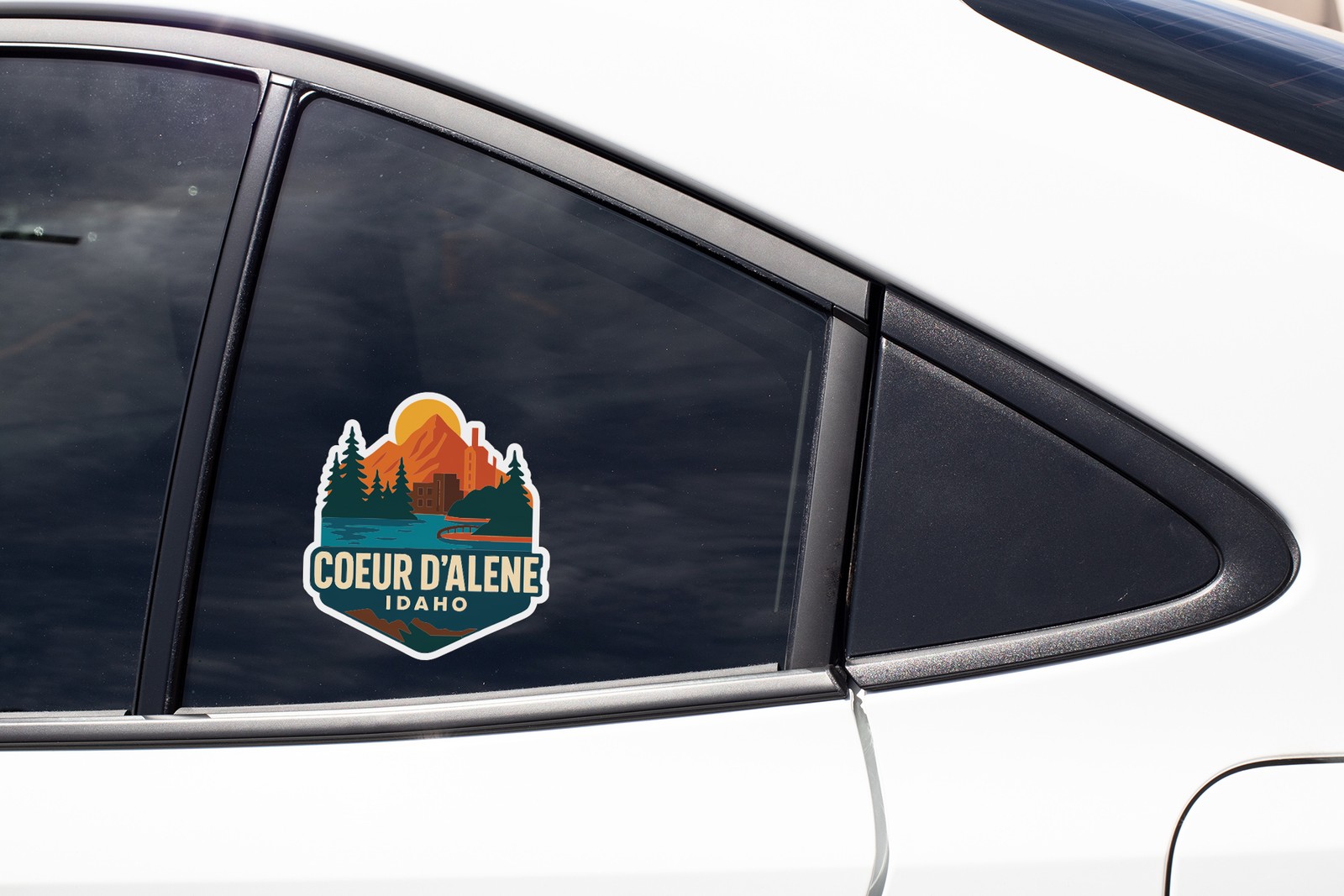 Coeur d'Alene Sticker Decal Vinyl Die-Cut City Skyline Landmark Design