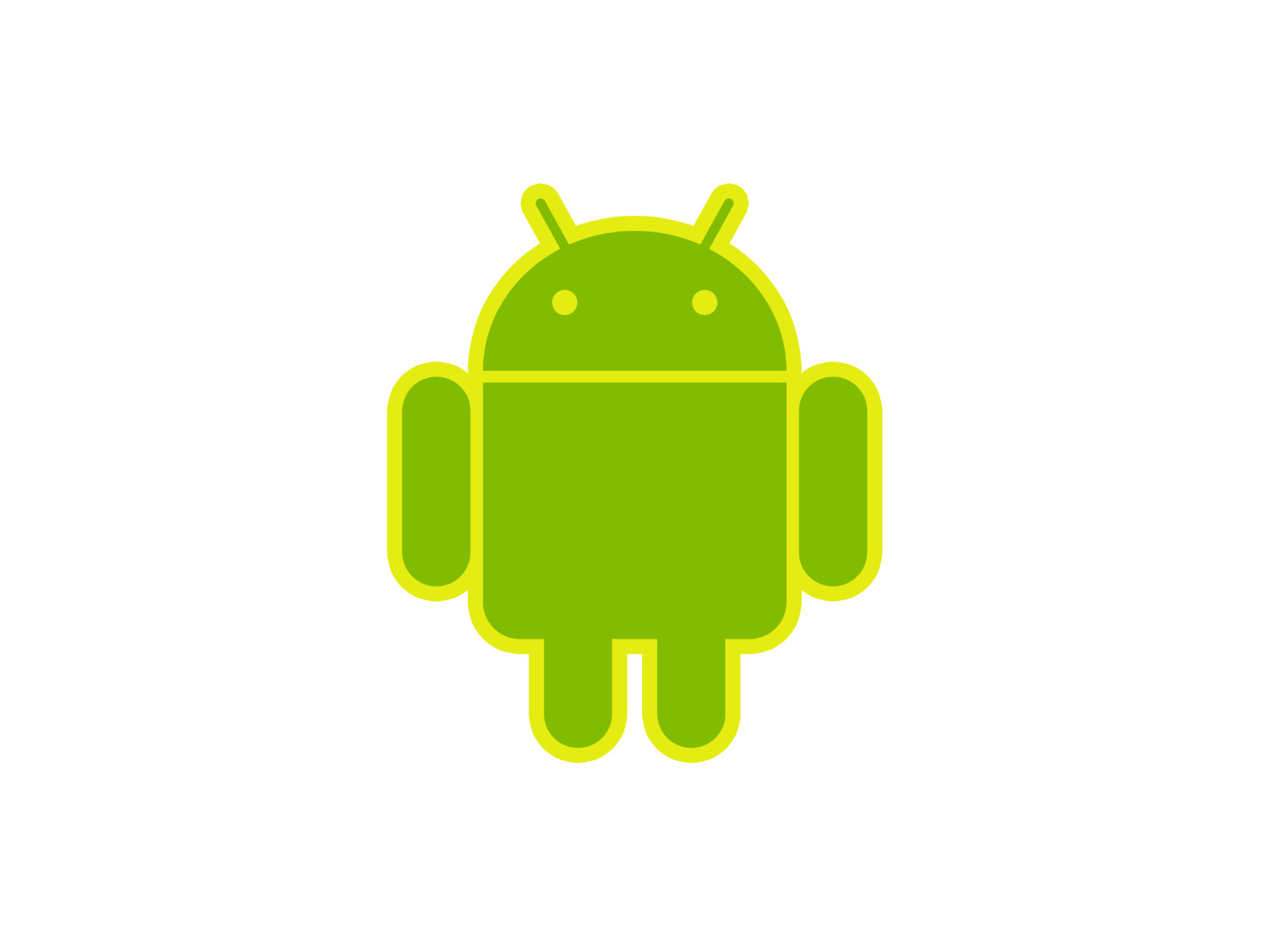 Android mascot robot vinyl sticker decal – many sizes and colors available