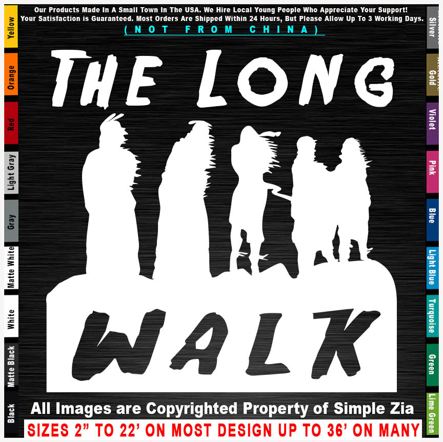 Native American The Long Walk Navajo Pueblo Hopi Zuni Indian sticker decal