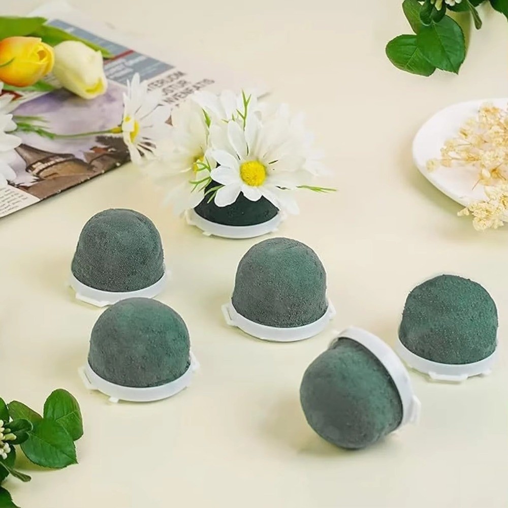 4PCS Wrist Corsage Foam Base Flower Plant Sponge Base Wine Bottle Decor