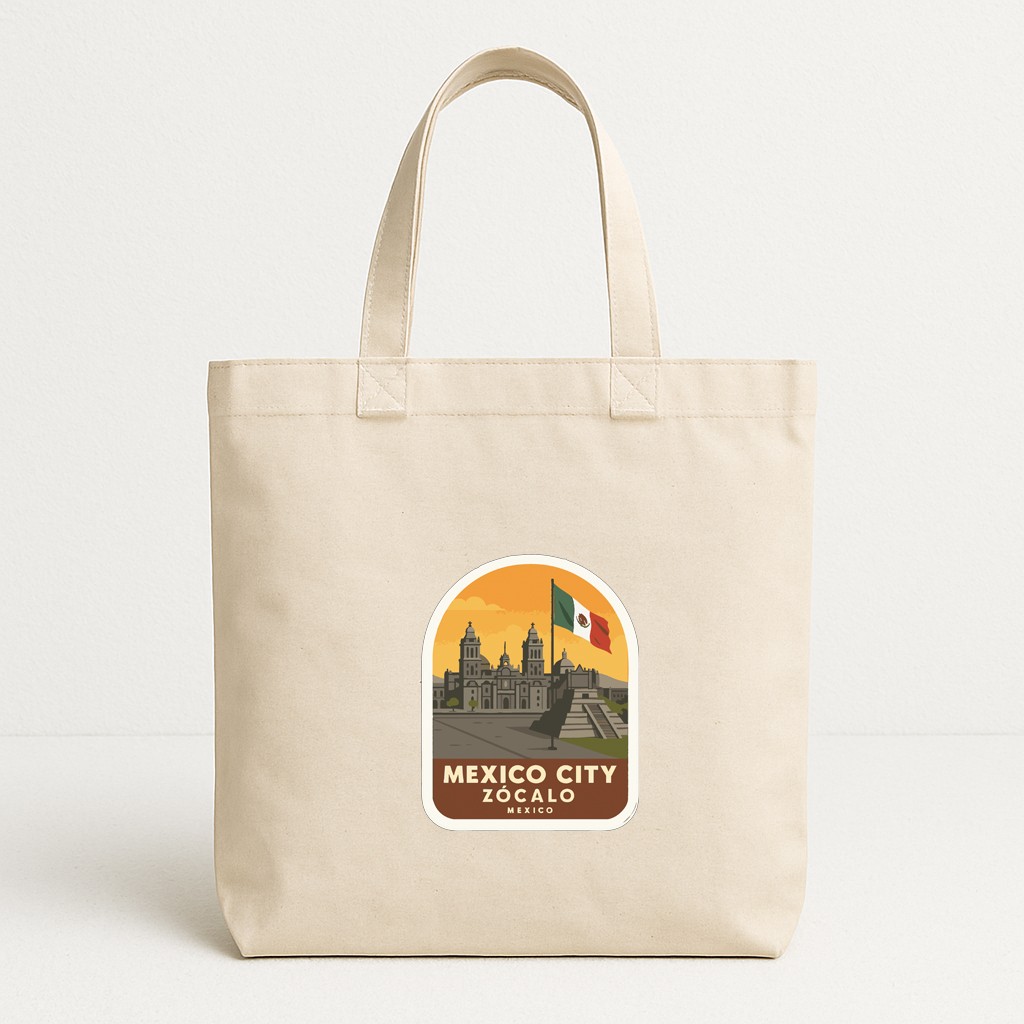 Zócalo Mexico City Iron On Heat Transfer Vinyl HTV Die-Cut Symbolic Landmark