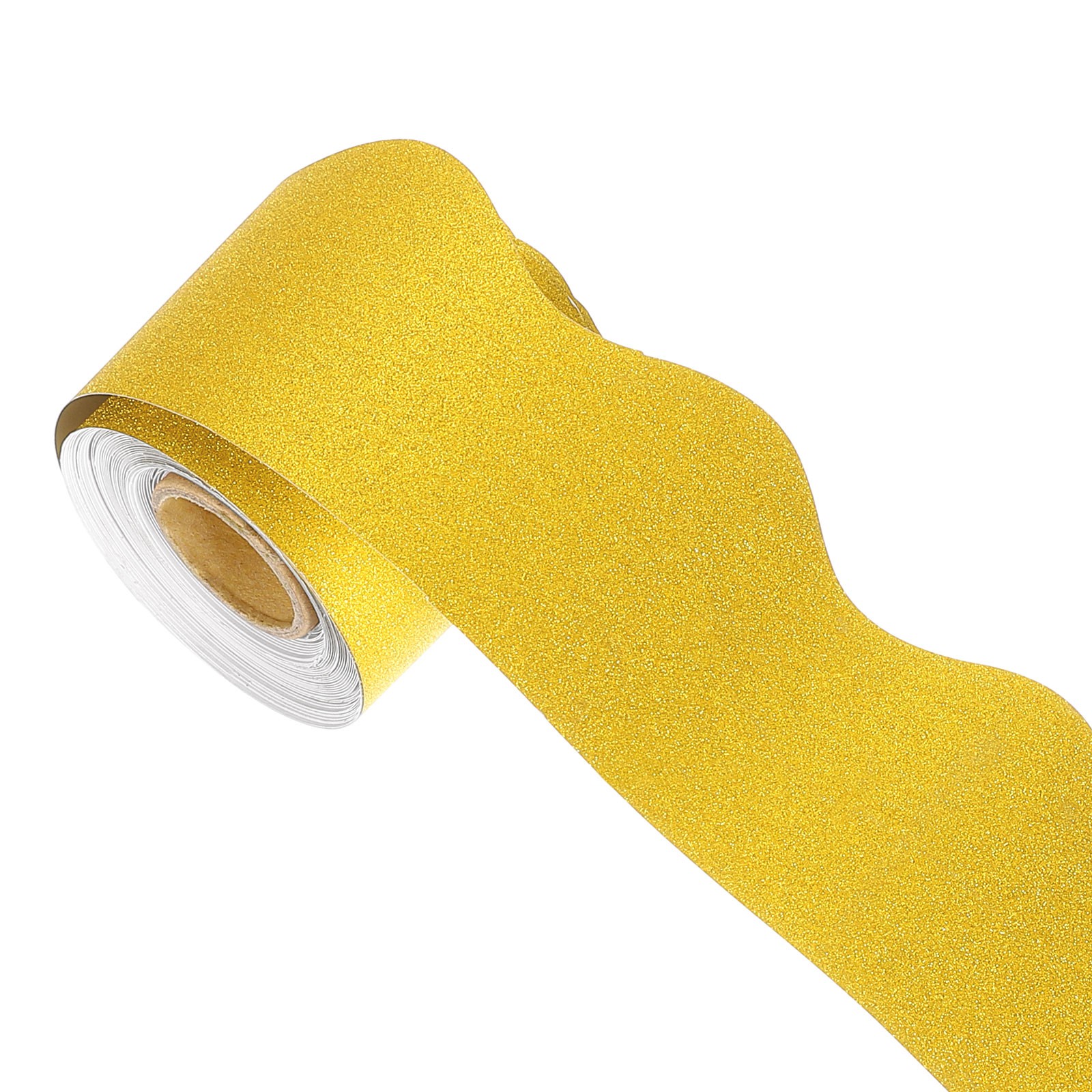 Bulletin Board Border, 32.8Ft x 2.24Inch Classroom Border Trim, Matte Yellow