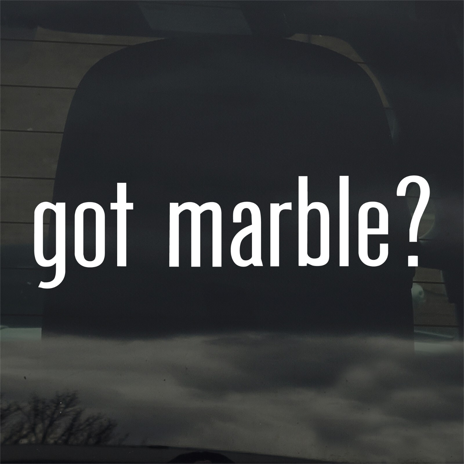 Got Marble? Custom Vinyl Sticker Decal Interior Design Stone Home Decor