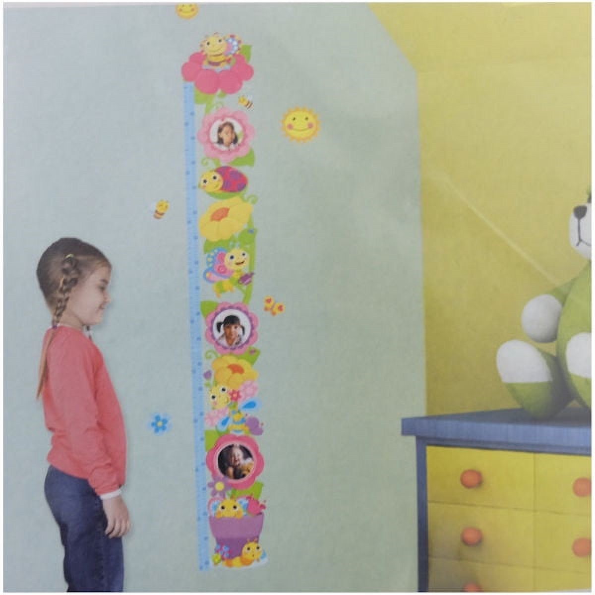 Toy Land Stick On Flowers & Bees Growth Chart