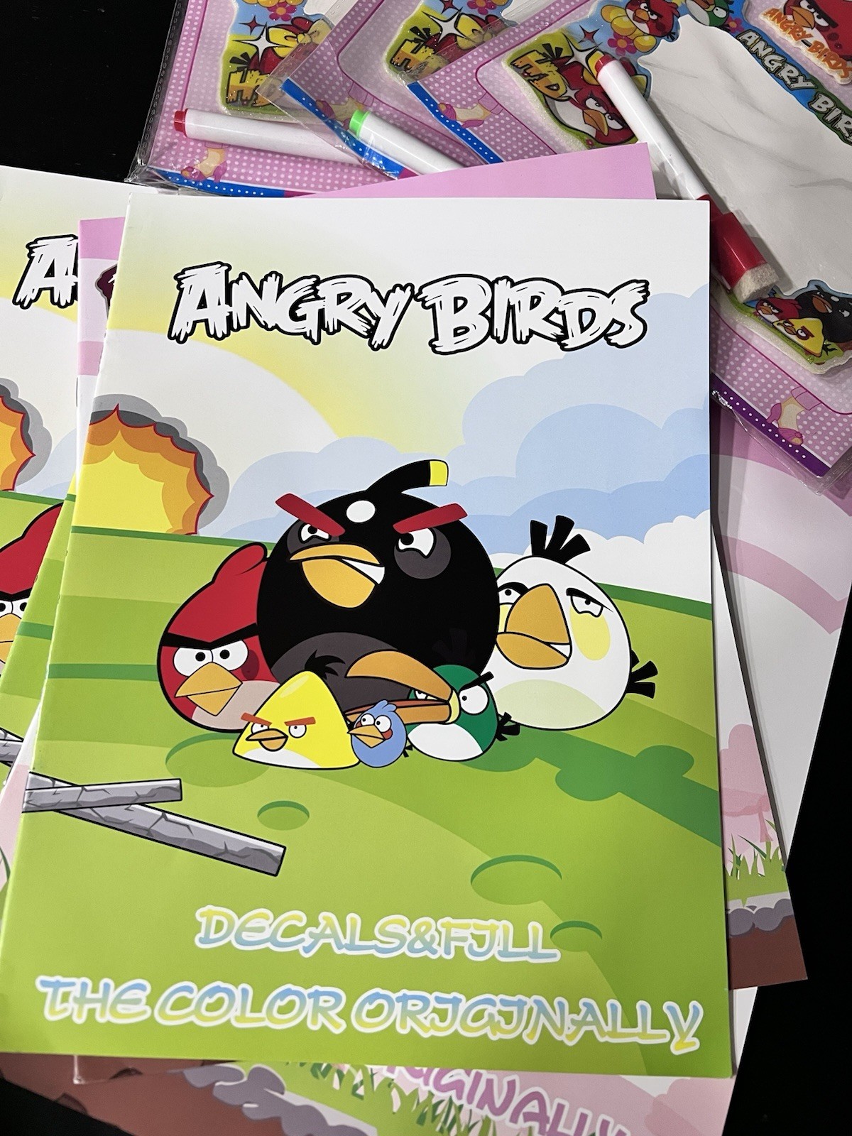 Room Decor KIDS Angry Birds 3D Self-Adhesive Foam Decals for Wall Stickers Gamer