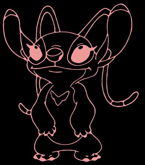 Disney Angel Lilo and Stitch Vinyl Window car Decal/Sticker