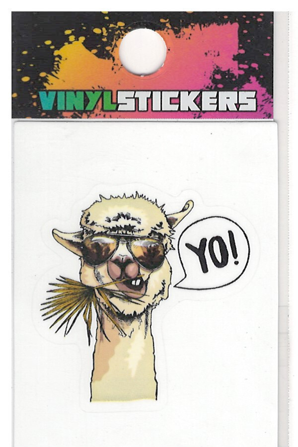 Llama-……..yo: High Quality Vinyl Sticker UV/Weather Resistant