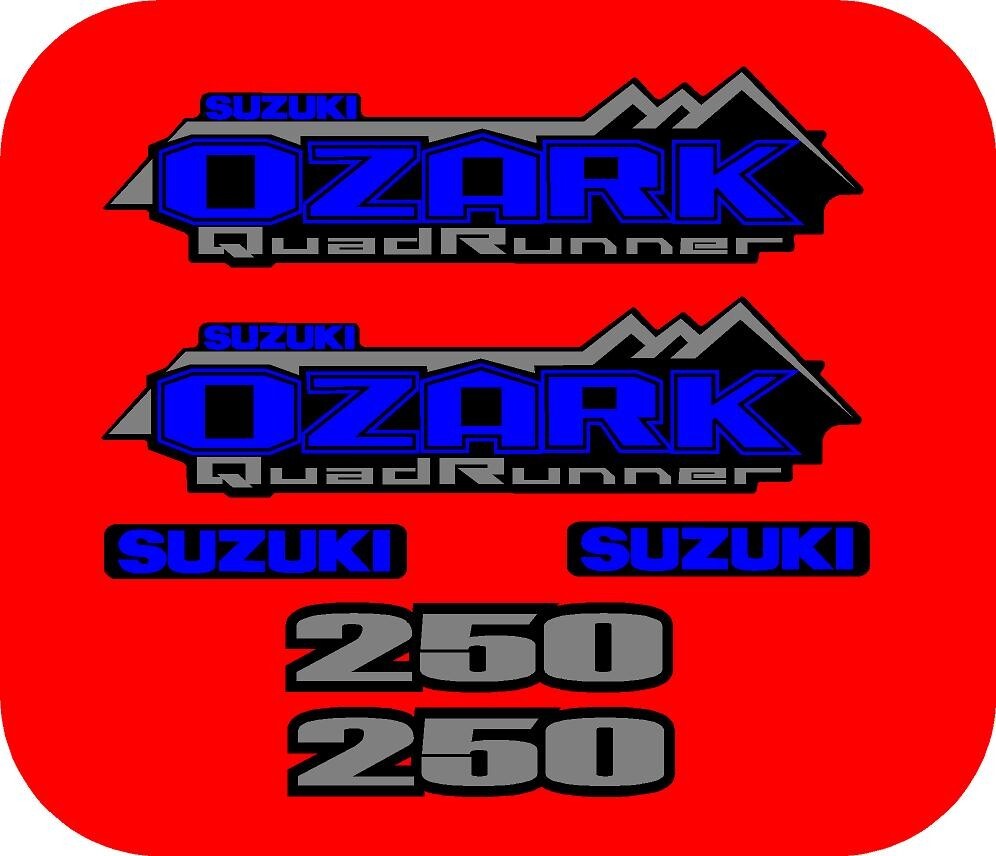 Suzuki Ozark Decal LT-F 250 ATV Tank Sticker Graphic King Quad QuadRunner LTA