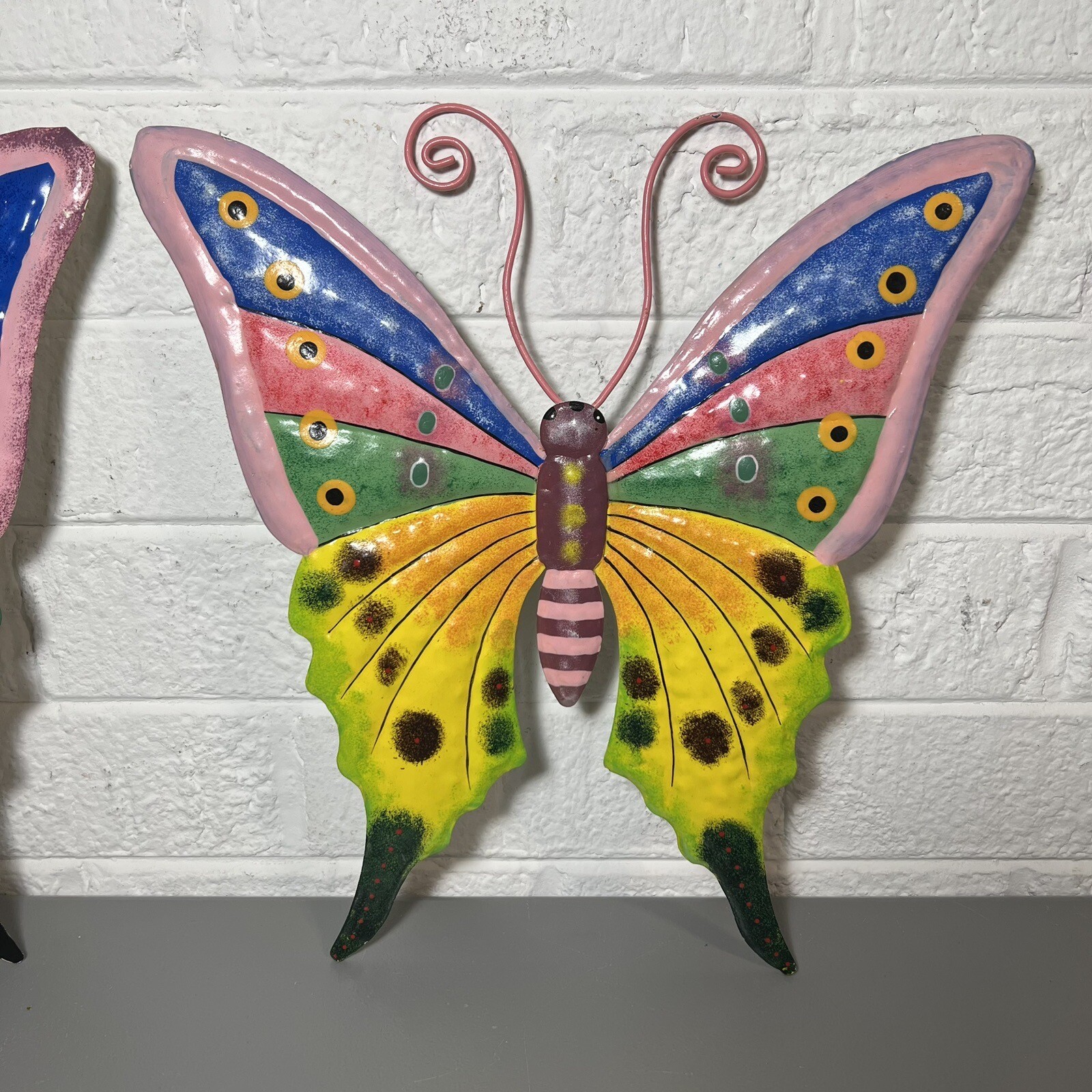 2 SET Art Butterfly Wall Decoration Metallic Decals Home Room MutiColor Decor