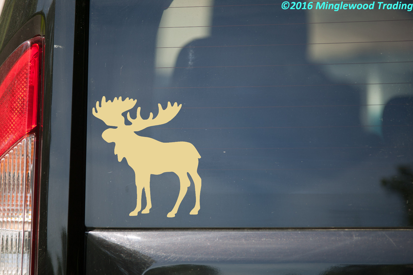 Moose Vinyl Decal | Antlers Bull Elk Deer Caribou | Canada | Die Cut Sticker