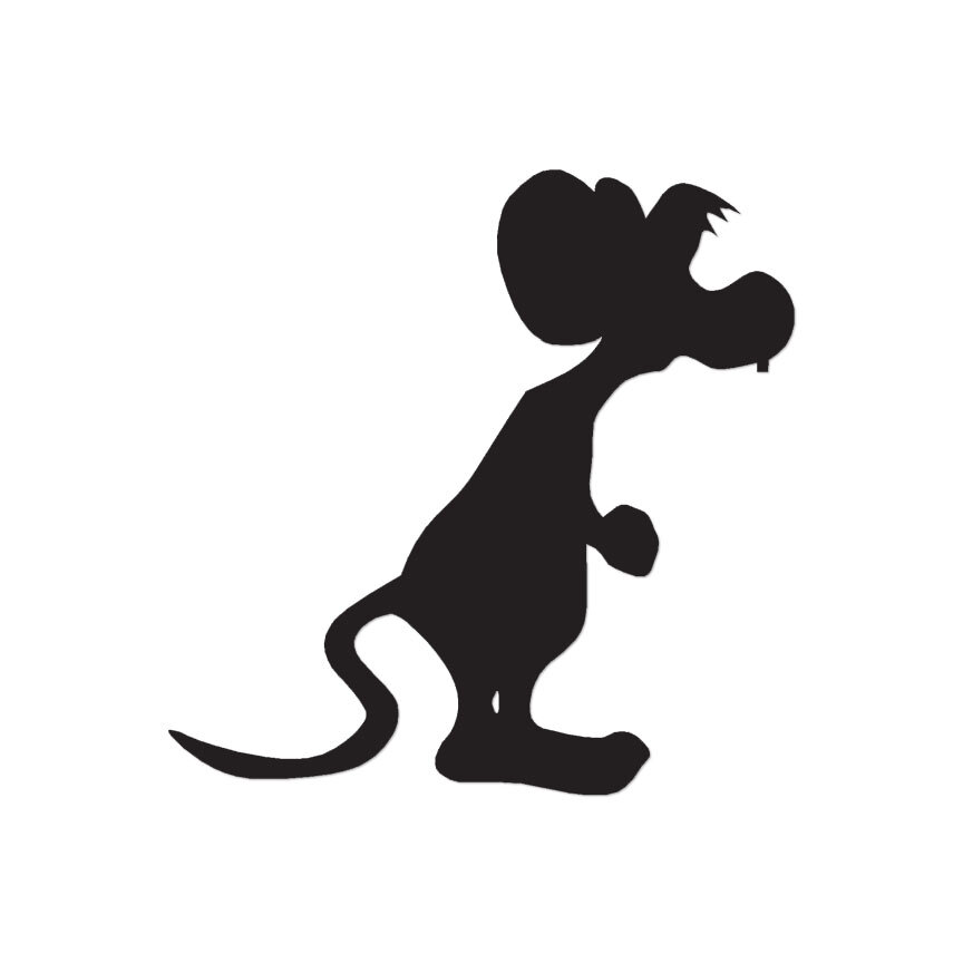 Rat Mouse Cute – Vinyl Decal Sticker – Multiple Color & Sizes – ebn564