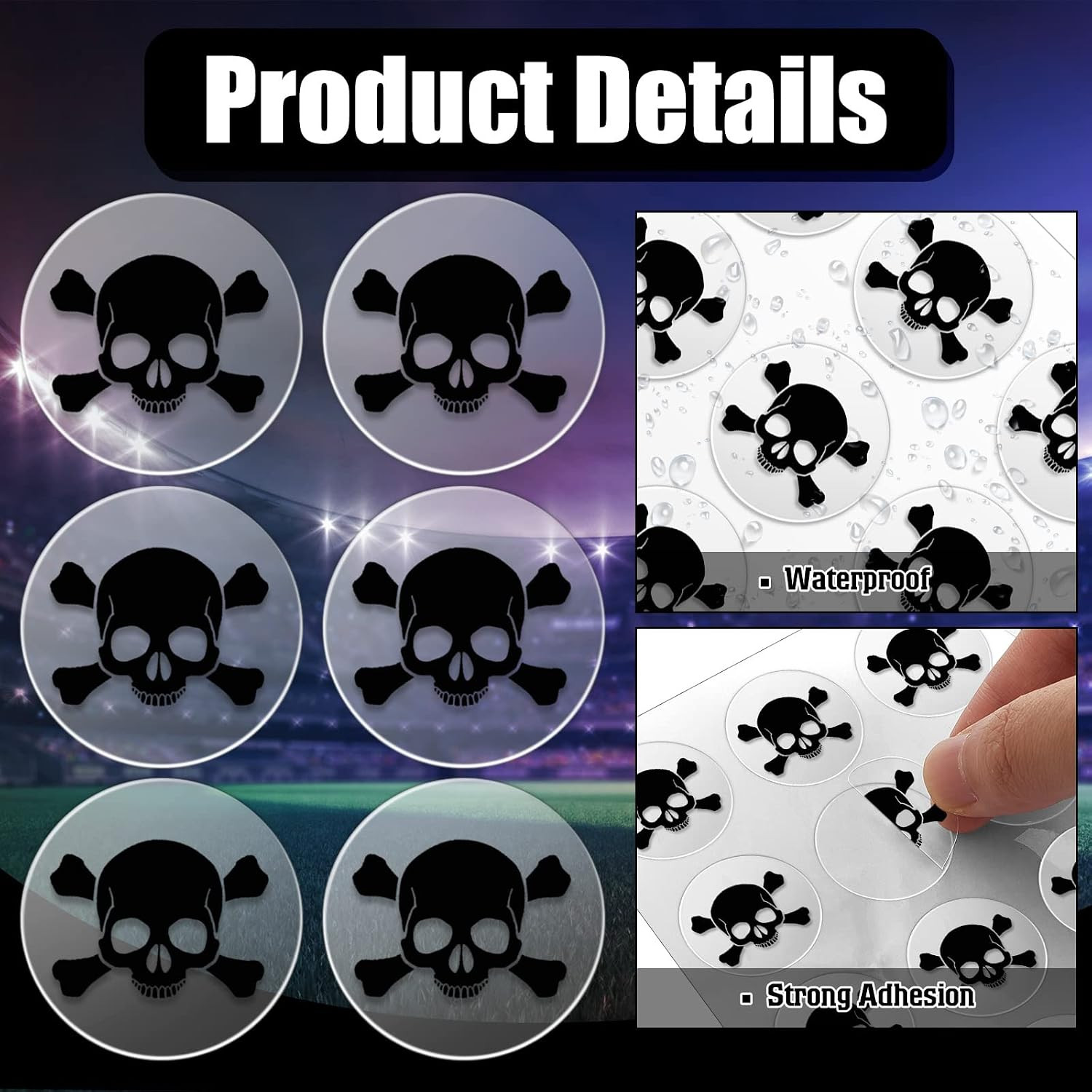 Helmet Stickers Football Baseball Helmet Decals 1-1/8 Inch Vinyl Sports Football