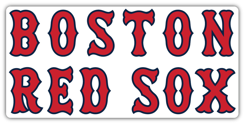 Boston Red Sox MLB Baseball Sport Logo Car Bumper Sticker Decal "SIZES"