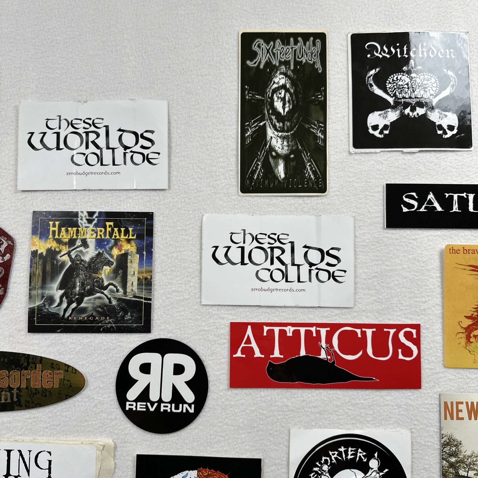 Lot 32 2000s Rock Metal Pop Music Bands Decal Vinyl Stickers Halestorm Shinedown