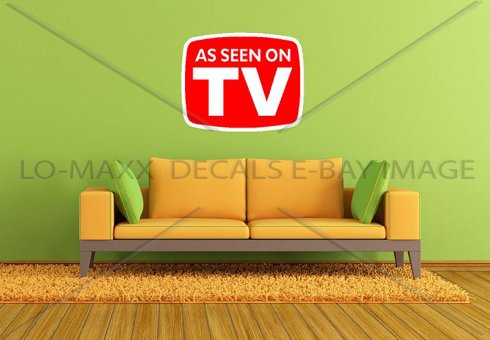 As Seen On TV Car Truck SUV Bumper Glass Various Sizes Printed Vinyl Sticker