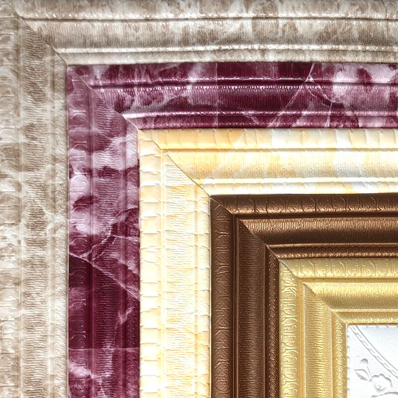 3D Pattern Baseboard Wall Skirting DIY Sticker Foam Waterproof Border Home Decor