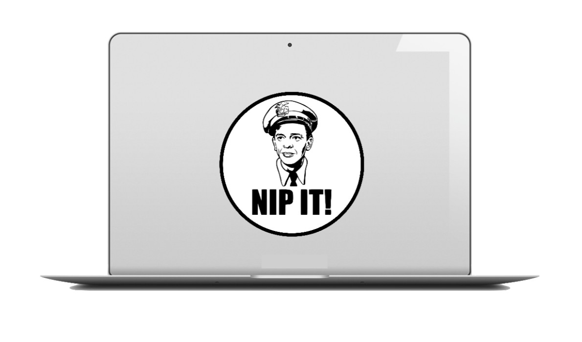Andy Griffith Show – Barney (Nip It) – 4" Vinyl Decal Car Cooler Laptop Trailer