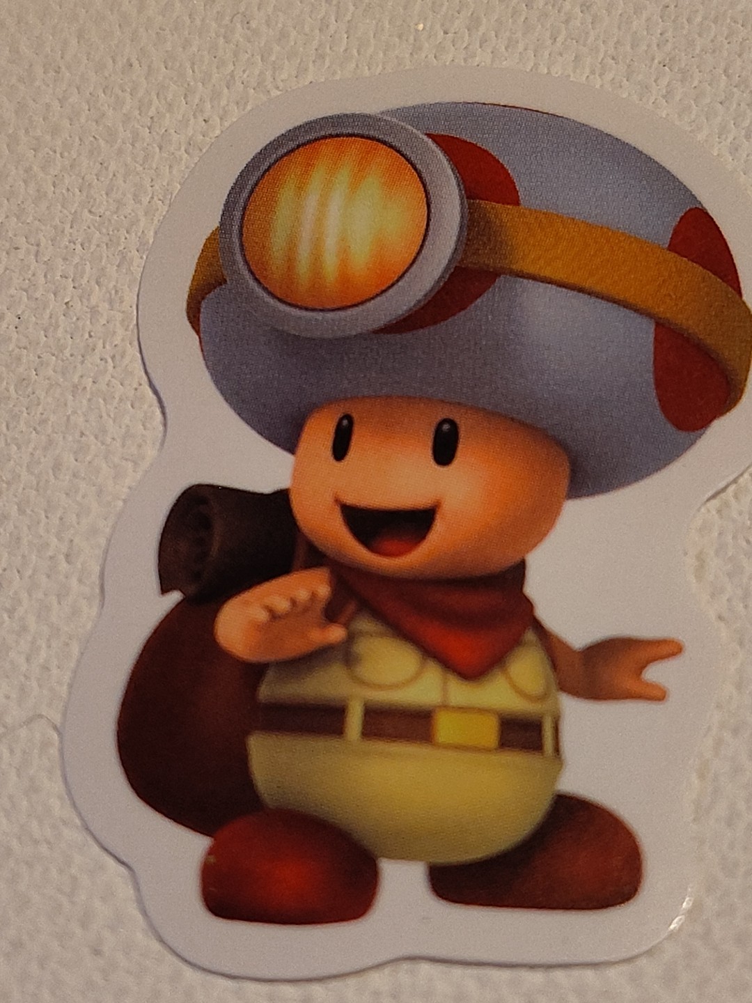 Captian Toad, Super Mario, Nintendo, Fun Glossy Vinyl Sticker, Decal 1.75"