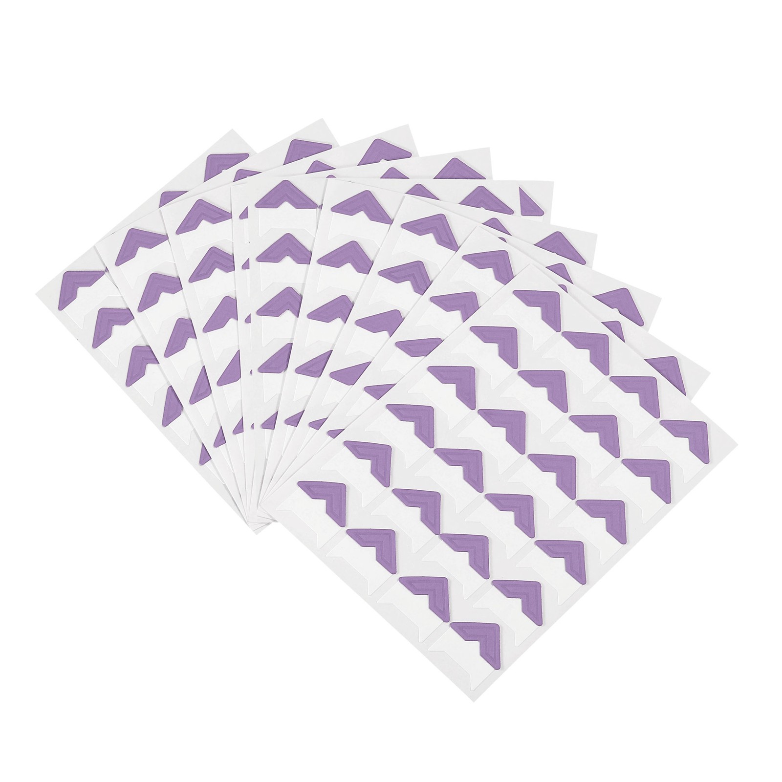 10Sheets/240Pcs Photo Corners Adhesive DIY Picture Mounting Sticker Purple