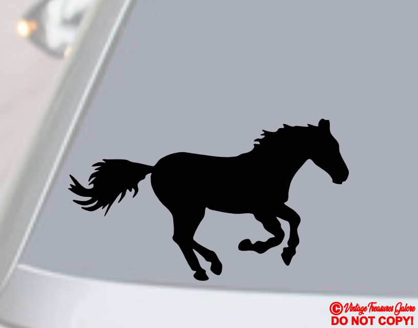 HORSE Vinyl Decal Sticker Car Truck Rear Window Wall Bumper FARM ANIMAL MUSTANG