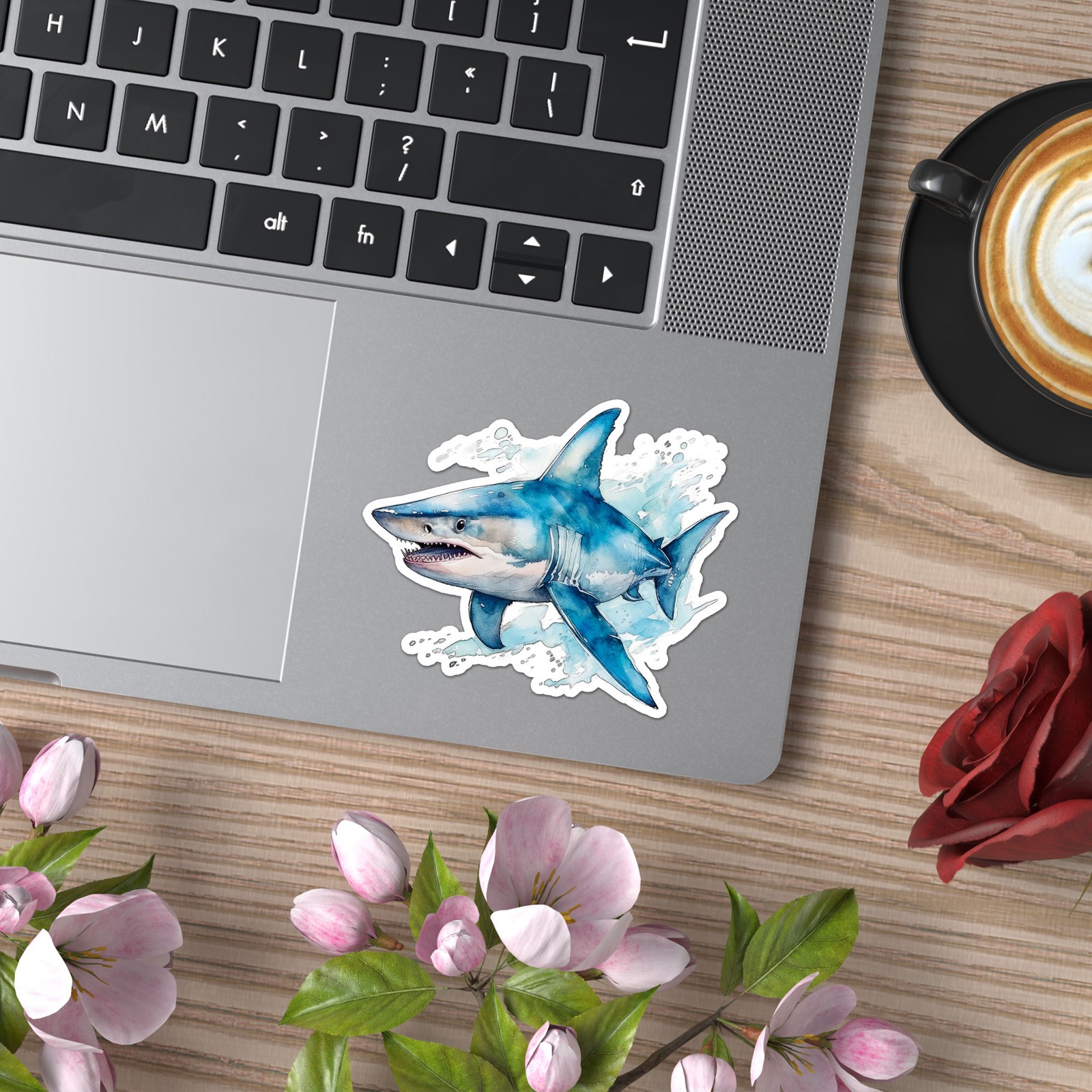 Great White Shark – Vinyl Decal Sticker – Car Window Laptop – ebn9874